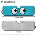thumbnail image 3 of POLERO Car Windshield Sunshade Blue Cartoon Eyes, Blocks Sun Visor Protector Foldable Sun Shield Keep Your Vehicle Cool, Fits Windshields of Car Off-road Vehicle, 3 of 7