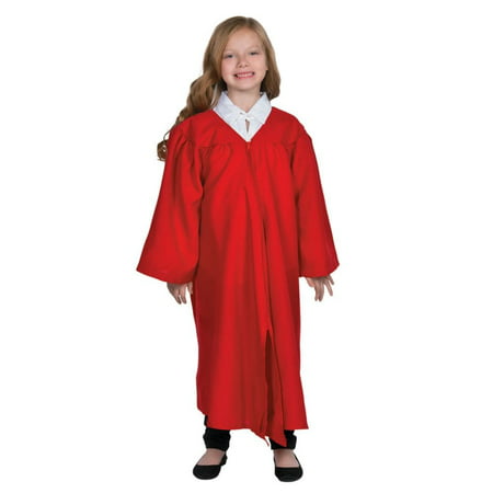 Kids' Red Matte Elementary School Graduation Robe