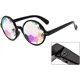 thumbnail image 4 of KAIYANG Gafas de sol con diseño de arcoíris y caleidoscopio, decoración para fiestas y festivales, color negro, 4 of 4