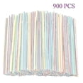 thumbnail image 1 of 900pcs Plastic Disposable Straws For Parties/bar/beverage Shops/home Straws--, 1 of 1