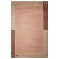 thumbnail image 2 of RUGSOTIC CARPETS HAND KNOTTED WOOL AREA RUGS - 5'7''x7'10'', Rectangle, Choco, Contemporary Modern Design, High Pile Thick Handmade Anti Skid Area Rugs for Living Room, Bed Room (T00205), 2 of 5
