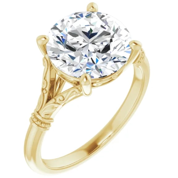 Vintage Style 3 Carat Lab Diamond Engagement Ring