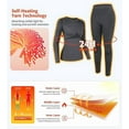 thumbnail image 5 of ANFERRY Womens Ski Base Layers Quick Dry Sweat Wicking Thermal Sets Crew Neck Seamless Athletic Long Underwears for Winter, 5 of 7