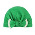thumbnail image 1 of Gorro de turbante suave para bebé recién nacido con lazo, bonito gorro para bebé (verde), 1 of 1