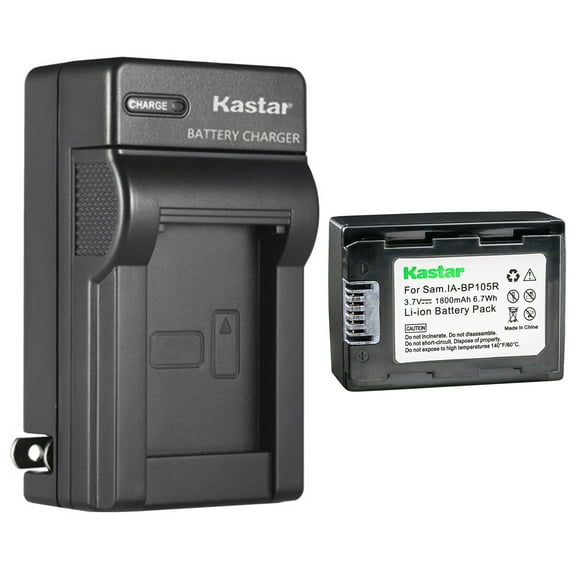 Kastar 1-Pack Battery and AC Wall Charger Replacement for Samsung SMX-F50SN/XAA, SMX-F53, SMX-F53BN, SMX-F53BP, SMX-F54, SMX-F54BN, SMX-F54RP, SMX-F54SP, SMX-F54UP, SMX-F500, SMX-F500BN, SMX-F500SP