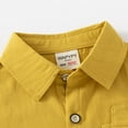 thumbnail image 6 of Boys Button Down Shirts Boys Formal Outfit Boys Yellow Button Down Shirt School Shirts for Boys Boys Girls Fashion, 6 of 6