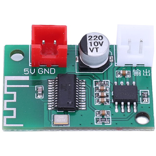 Módulo Amplificador Placa amplificadora de potencia Digital Mono Clase D, 5W, 5V, Compatible con Bluetooth, CC 3,7 V-5V