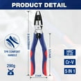 thumbnail image 2 of Alicates Linesman WORKPRO 6 en 1 de 20 cm con cortador de alambre y pelador, 2 of 7