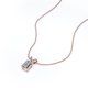 thumbnail image 4 of Collar colgante de Moissanita JeenMata de 1,5 quilates En baño de oro rosa de 18 K sobre plata, 4 of 6