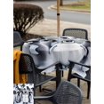 thumbnail image 6 of Square Outdoor Tablecloth with Umbrella Hole Grey Penguins Outside Table Cloth Waterproof Patio Table Cover Winter Animals Vintage Gray Zipper Tablecloths for Picnic Party Camping 60x60 Inch, 6 of 8