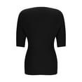 thumbnail image 3 of Mgmyaa Womens Sweatshirts V Neck 3/4 Sleeve Shirts Loose Casual Comfy Fall Fashion Knit Sweaters S-5XL, 3 of 5