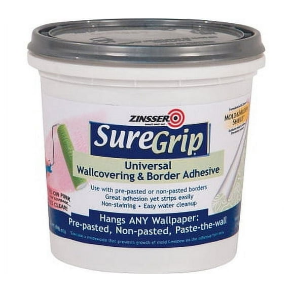 Rust-Oleum 02874 Sure Grip Universal Wallcovering & Border Adhesive Quart