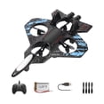 thumbnail image 2 of Avión de combate de espuma con control remoto, modelo a reacción, impermeable, juguete volador para exteriores, USB azul, 2 of 9