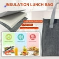 thumbnail image 3 of Mziart Lunch Bag, Insulated Lunch Box for Women Men, Simple Small Lunch Tote Reusable Lunch Box Containers Thermal Bento Cooler Bag for Work Office Picnic or Travel (Gray), 3 of 7