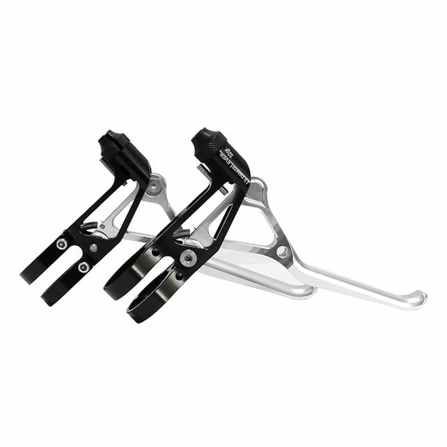 Manijas de freno para bicicleta de montaña - Ajustables y ligeras en aluminio - Par de frenos ergonómicos para mayor seguridad al manejar - Compatibles con manubrios de 22.2mm - Disponibles en varios