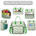 thumbnail image 2 of Insulated Lunch Bag Women, Leakproof Large Lunch Box, Reusable Lunch Cooler Bag with Adjustable Strap, Lunch Tote Bag for Work Women,Green Avocados Pattern Lunch Tote Bags Gifts for Woman, Mom, 2 of 6