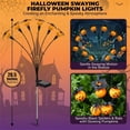 thumbnail image 4 of ICQOVD Halloween Decorations Solar Pumpkin Lamp,Waterproof Swaying LED Garden Light with Spooky Bat Design for Yard,Walkway,Patio & Halloween Party Decor, 4 of 5