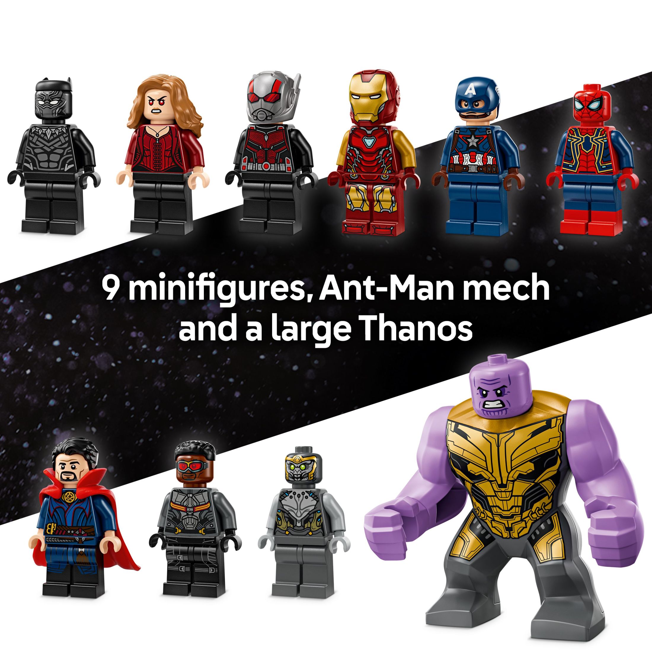 LEGO Marvel Avengers: Endgame Batalla Final - Set de Construcción de Superhéroes para Niños, Edades 10+ - 10 Figuras incluyendo Iron Man, Black Panther y Iron Spider - Regalo de Cumpleaños para Niños y Niñas - 76323 7