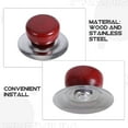 thumbnail image 3 of WRITWAA 4Pcs Universal Silver Pot Lid Handles Replacement Heat Resistant Ergonomic Grip, 3 of 7