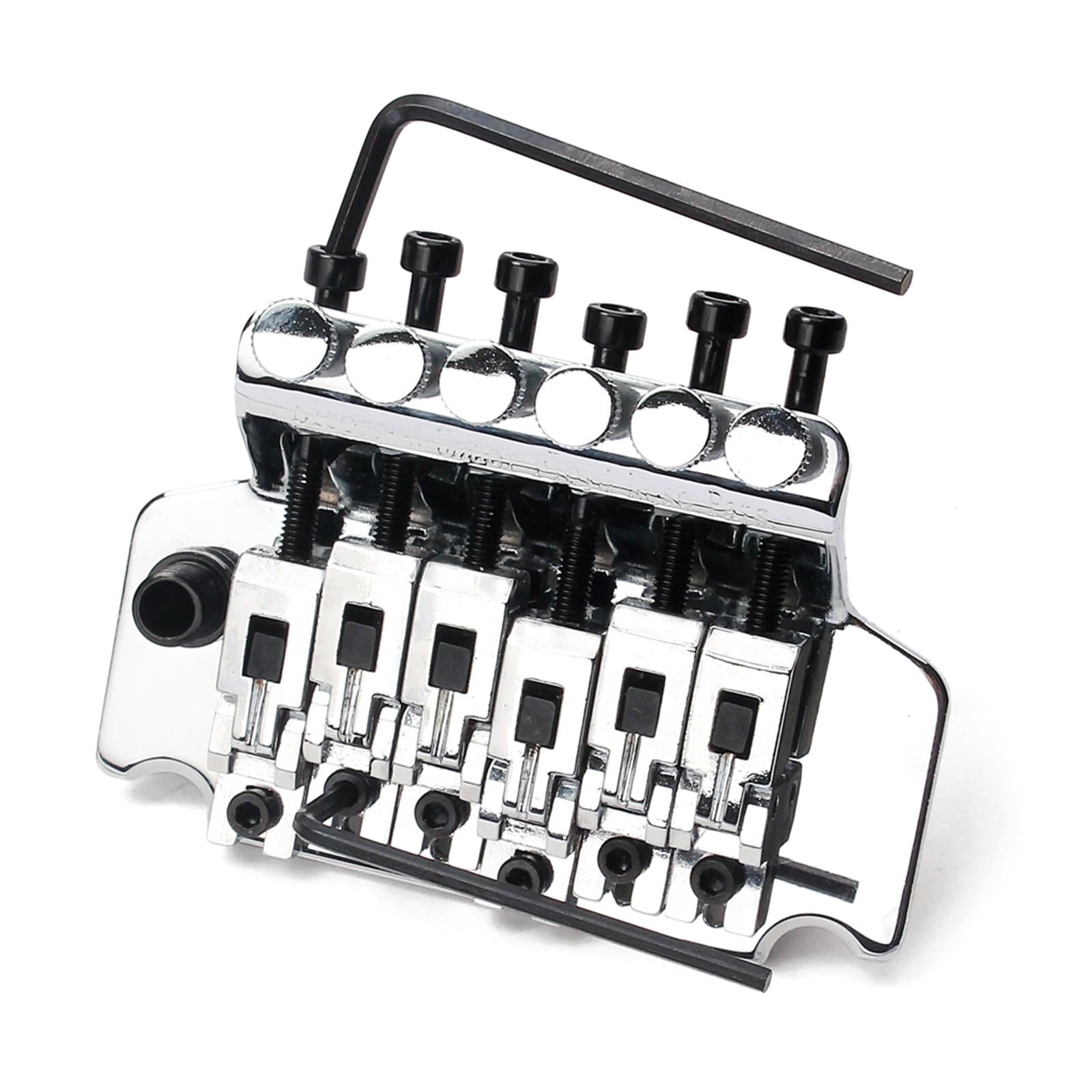 Double Locking Tremolo Bridge System Set For Electric , Chrome, Easy to Install