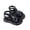 Black, variant on HGIEYS Girls Summer Sandals, Hollow Breathable Bow Decor Closed Toe Shoes, Anti- Soft Sole Hook and Loop Casual Beach Sandals for Toddler Big Kids Girls 4.5-5 Years