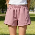 thumbnail image 2 of Kids Toddler Boys Girls Shorts Elastic Waist Plaid/Striped Elastic Waist Shorts Pants Bottoms Toddler Girls Clothes,Pink, 2 of 6