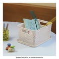 thumbnail image 4 of Kit 6 Cajas Organizadoras de Plástico La Ardilla Tipo Rattan (Blanco), 4 of 5