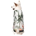 thumbnail image 1 of Balery Flamingo Palm Trees Sudadera con Capucha para Perros Pequeños – Ropa para Mascotas, Disfraz para Perros y Gatos, Ideal para Fiestas y Cosplay-X-Small, 1 of 7
