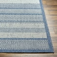thumbnail image 4 of Mark&Day Outdoor Rugs, 2x3 Marnae Modern Indoor/Outdoor Navy/Cream Area Rug, Non Shedding Blue Beige Ivory Carpet for Patio, Porch, Deck, Bedroom, Living Room or Kitchen (2' x 3'), 4 of 4