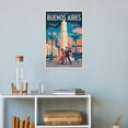 thumbnail image 4 of Buenos Aires Retro Travel Poster Vintage Argentina Tourism with Tango & Obelisco Print Poster, 4 of 8