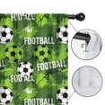 thumbnail image 4 of Blackout Kids Curtains,Football and Text Green Pattern Children's Insulated Curtains Set Of 2,Bedroom Essentials,Toddler Room Decor 52"x84", 4 of 5