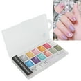 thumbnail image 4 of NFTIGB Solid Nail Watercolor Paint Set 12 Colors Pearlescent Portable Pigment Art Set for Beginners (5.1 inches / 13 cm), 4 of 10