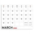 thumbnail image 3 of 2020 Basic Utility Desk Pad Calendar 22x17 Oversized Monthly Desk Blotter- for Home Office, Mom, Family Planning, 3 of 7
