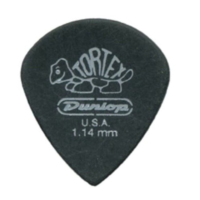 Púa de guitarra Dunlop Tortex Pitch Black Jazz III 1.14 mm 72/bolsa