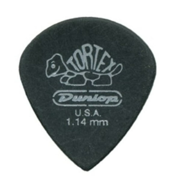Púa de guitarra Dunlop Tortex Pitch Black Jazz III 1.14 mm 72/bolsa