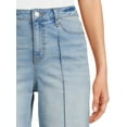 thumbnail image 6 of Time and Tru Women's Wide Leg Jeans with Seam Details, Available in Regular, Short, Long Inseams, Sizes 0-22, 6 of 8