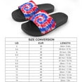 thumbnail image 2 of GZHJMY Stylish Slides for Women Men, Tie Dye American Flag Soft Flexible Slip-on Sandals Slippers, 2 of 7