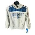 thumbnail image 4 of Adidas Kansas City Stadium Hoodie Gray Kangaroo Pocket Pullover - Small, 4 of 6