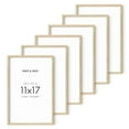 thumbnail image 1 of HAUS AND HUES Picture Frame - 6 Set Contemporary Wooden 11x17 inches Beige Oak Frame, 1 of 5