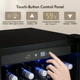 thumbnail image 4 of KISSAIR 4.4 Cu.ft Beverage Refrigerator Cooler, 37 Bottles Mini Fridge with Glass Door for Soda, Beer or Wine, Double Toughened Glass , Cool LED for Bar/Office/Home/Restaurant, 4 of 7