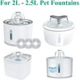 thumbnail image 3 of Heldig Water Fountain Filter ， 6 PCS Triple Action Fountain Filter with Ion Exchange Resin, Activated Carbon, Natural Coconut Cotton for 2-2.5L Water FountainB, 3 of 6