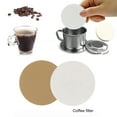 thumbnail image 2 of Visland 200 Pcs Coffee Filter Paper Natural Unbleached Disposable Round Moka Pot Coffee Dripper Paper Universal Coffee Maker Accessories, 2 of 8