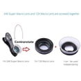 thumbnail image 3 of Apexel Professional 12X/24X Advanced Macro Lens for iPhone 11/11 Pro/11 Pro Max/XS/XS Max/XR/X/8/8+, Galaxy Note 10/10+/S10/S10+, OnePlus, Huawei and More, 3 of 8
