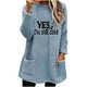 thumbnail image 2 of Ailaofu Womens Fall Long Sleeve T-Shirts Casual Tops for Leggings Loose Soft Blouses with Pocket, 2 of 4