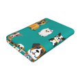 thumbnail image 4 of Zufioo Cartoon Dogs Print Silver Fox Fleece Beach Towel 27.5x55in, Super Absorbent Bath Towel, Suitable for Adult Beach, Swimming Pool and Home Use-One Size, 4 of 5