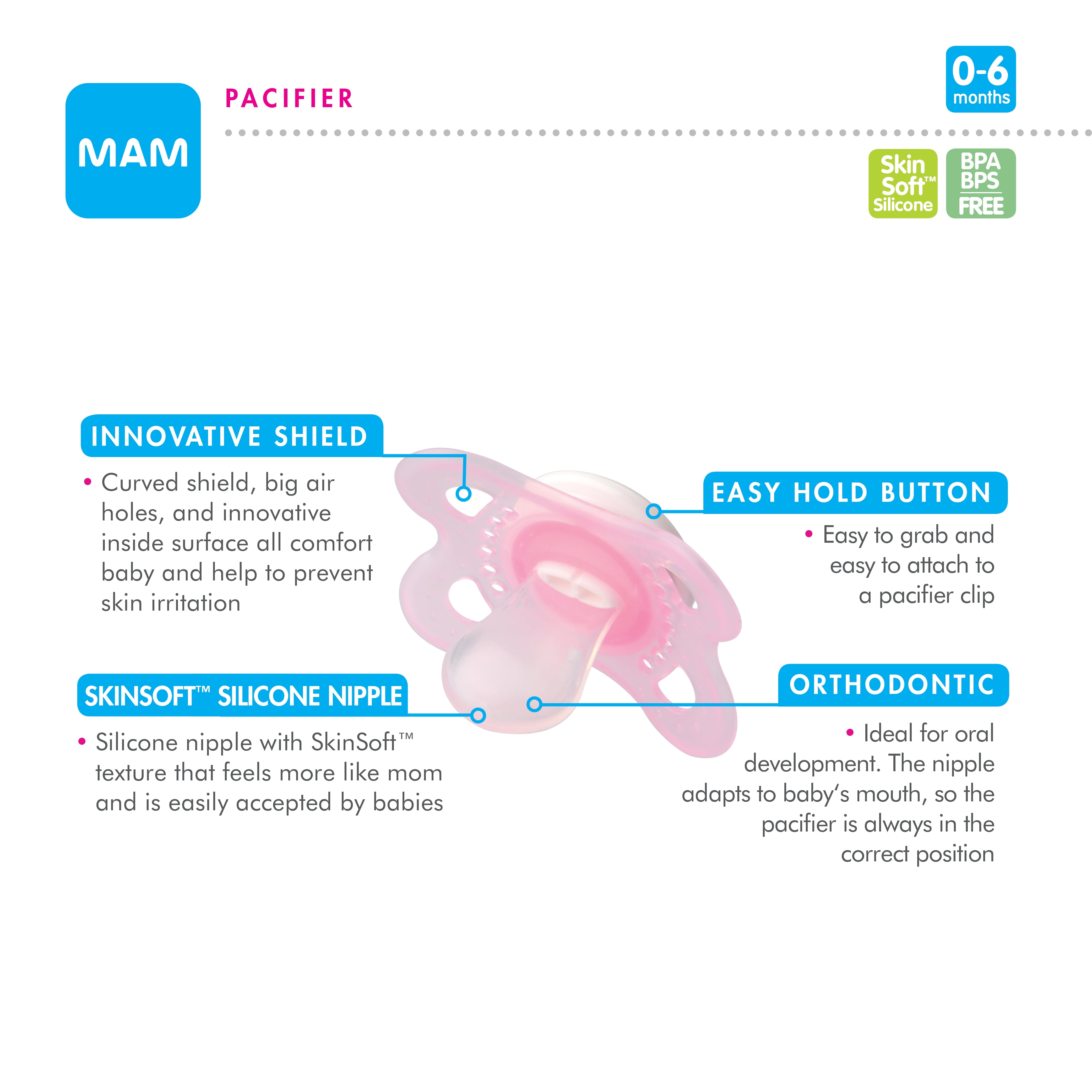 mam clear pacifier