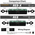 thumbnail image 4 of GoHawk RE9-X Waterproof Bluetooth Motorcycle Stereo Speakers LED Soundbar Handlebar Mount MP3 Music Player Audio Amplifier System ATV 4 Wheelers USB FM Radio, 4 of 9