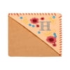 Uxcell Embroidered Corner Bookmark Cute Flower Stitched Handmade Book Page Mark for Book Lover Teacher Pink Letter H