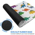 thumbnail image 6 of Long Mouse Pads for Desk,White Colorful Dinosaurs Pattern Desk Mats on Top Of Desks, Desk Mouse Pad Extra Large with 3mm Non-Slip Base and Stitched Edge for Gaming,Office,Work,Home 35.4"x15.7", 6 of 6