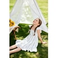 thumbnail image 4 of MAMAMI Kids Baby Girls Summer Boho Dress Sleeveless Floral Ruffle Toddler Girls Beach Sundress, 4 of 9